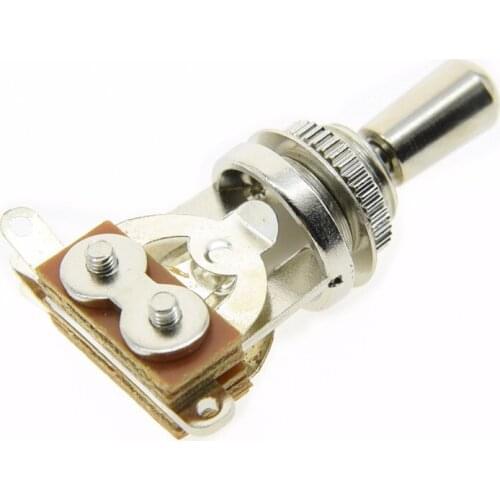 Dopro Metric LP Guitar 3 Way Toggle Switch Nickel With Nickel / Black /Gold Metal Tip