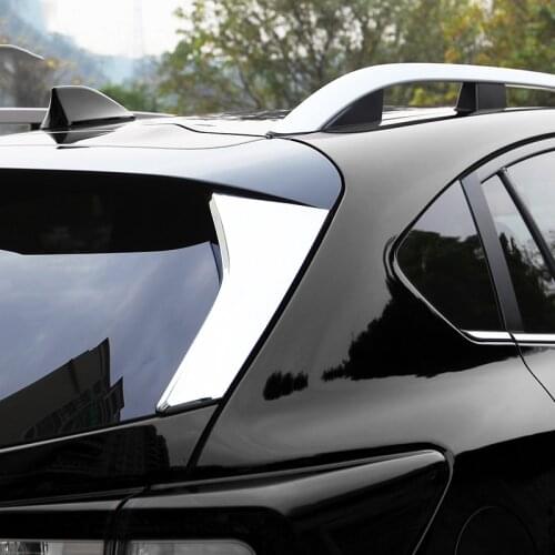 Chrome Rear Window Triangle Cover Trim Car Styling Accessories 2Pcs For Subaru XV 2018 ABS