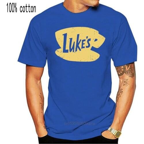 LUKES T-SHIRT Gilmore Luke Danes Girls Diner Restaurant Cafe Symbol Sign Logo