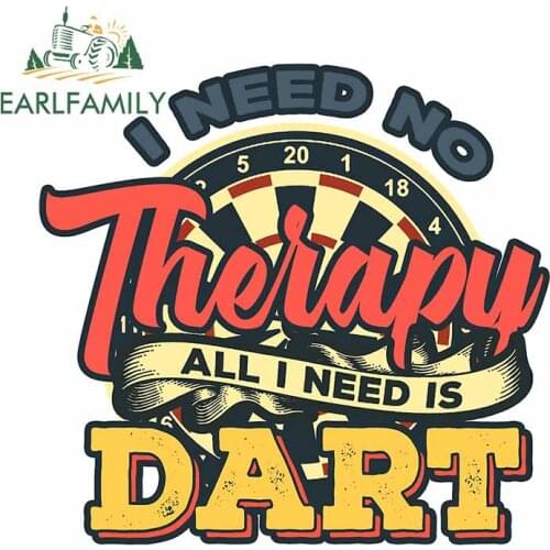 EARLFAMILY 13cm x 12.5cm for Theiapu Darts Trunk Car Stickers Motorcycle Windows VAN Decal Cartoon Occlusion Scratch Decoration