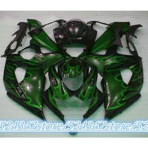 Injection GSX R1000 2005-2006 K5 05 Fairing Green Black GSXR1000 05 Plastic Fairings for Suzuki-Hey