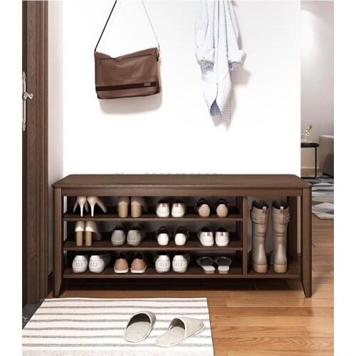 Solid Wood Shoe Changing Stool Shoe Cabinet Household Door Full Shoe Stool Shoe Rack Sitting Shoe Stool Entry Stool