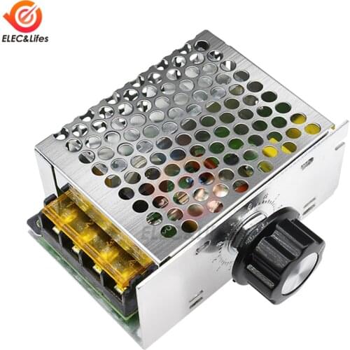 Professional 4000W 220V High Power Voltage Regulator SCR Speed Controller Electronic LED dimmer Speed Regulator Thermostat HR