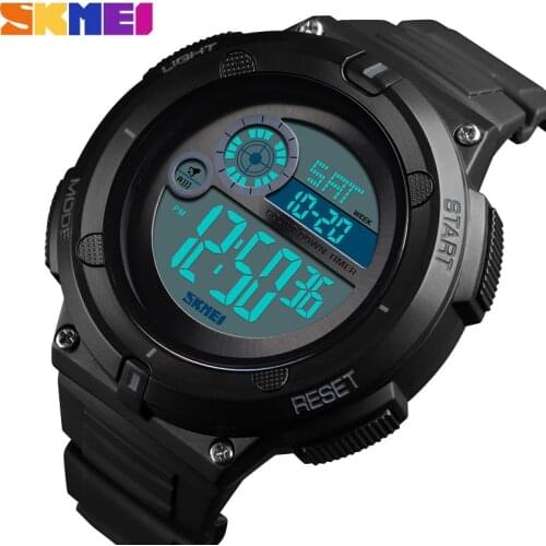 SKMEI Outdoor Military Sports Watches Mens Digital Watch Week Alarm Wristwatches Waterproof Clock Male relogios masculino