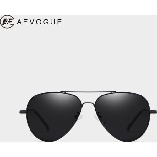 AEVOGUE Sunglasses Women Pilot Yellow Pink Two Beams Polarized Ocean lens Unisex Sun Glasses UV400 AE0758