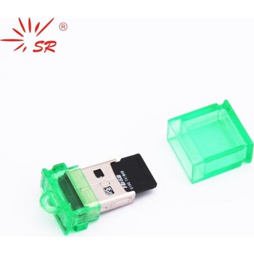 SR Crystal Clear Micro SD Card Reader USB 2.0 Flash Internal Memory OTG Adapter Drive for Laptop Accessories PC