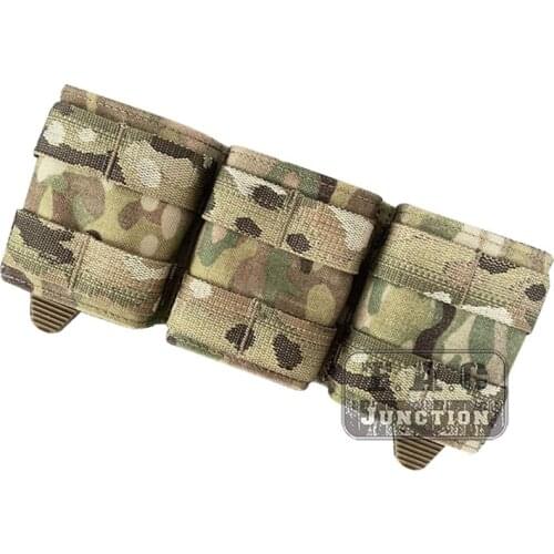 Tactical MPLLE Triple 5.56 Rifle Magazine Pouch Multicam Mag Carrier With Kydex Insert