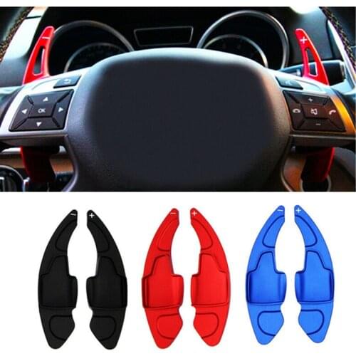 2Pcs Car Steering Wheel Shift Paddle Extension Stickers Aluminum Alloy Car Decoration For Ford Focus 4 MK4 2019 2020