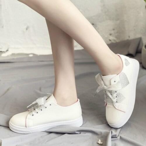 2020 Spring Autumn Breathable Vulcanized Canvas Shoes Women Solid Shoes Sneakers Ladies Lace-up Casual Shoes U12-73