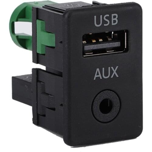 1x RCD510+310+300+RNS315 AUX USB Switch Cable Fit For MK6 CC Car USB Switch Seat + Wiring Harness Black&Green