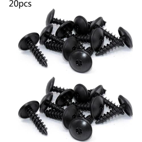 20 Pcs / lot Universal Engine Cover Undertray Front Wheel Arch Metal Torx Screw Fastener Clips