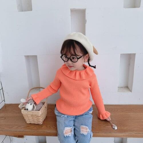 2020 Winter Baby Girls Cute Fashion Sweaters 1-5 Years Old Kids Warm Thick Long Sleeve Sweater Childrens Clothes Autumn Soft