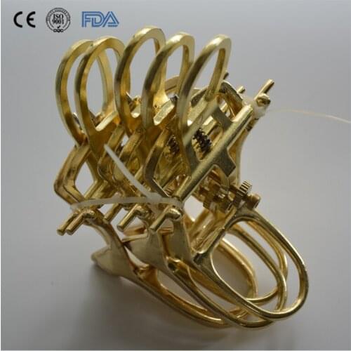 5pcs articulator Dental Laboratory Tools Large Size Denture Adjustable Brass Spring Articulator for Dental Technician
