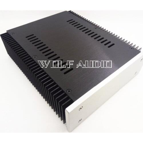 BZ2107A Aluminum Power Amplifier Chassis Amp Case Linear Power Supply Box with heat sink 212MM*70MM*257MM