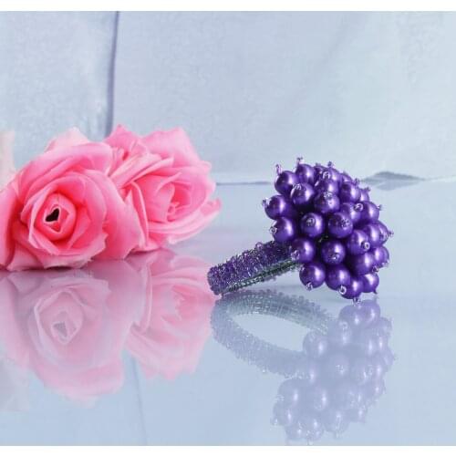 Free shipping knitted napkin ring,wedding, holiday decoration napkin holder 12 pcs qn20090108
