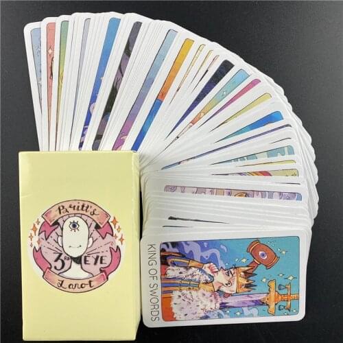 Britts Third Eye Tarot Card English Board Game Party Playing Cards With PDF Guidebook