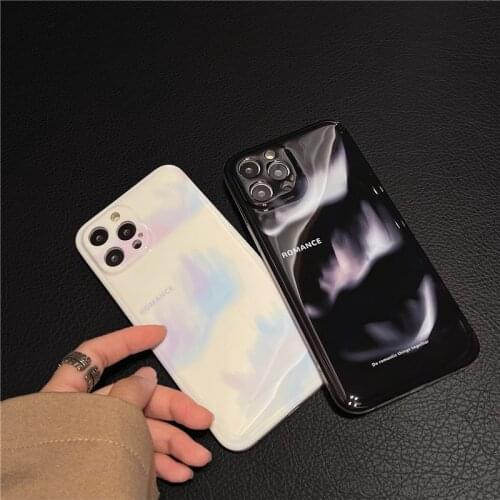 Retro dream aurora northern lights romantic art Phone Case For iPhone 11 12 Pro Max Xs Max XR XS 7 8 Plus 7Plus case Cute Cover