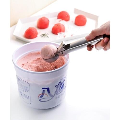 Ice-Cream Spoon Ball Scoop Ice Cream Ice Cream Ball Scoop Household Stainless Steel Watermelon Spoon Digging Ball Spoon