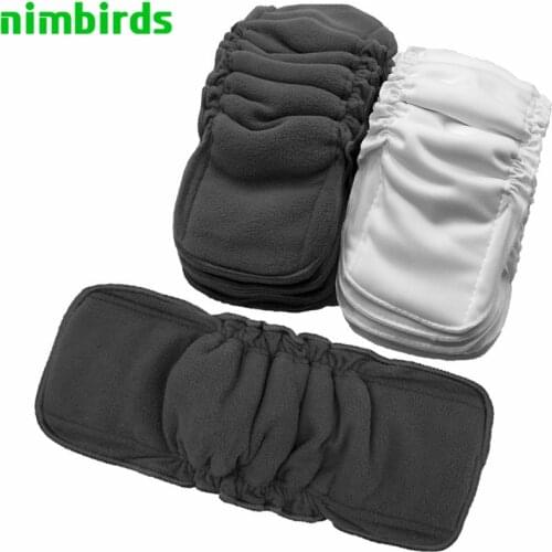 Reusable Bamboo Charcoal Insert Baby Cloth Diaper Mat Bamboo Cotton Nappy Inserts Changing Liners Charcoal Insert Wholesale