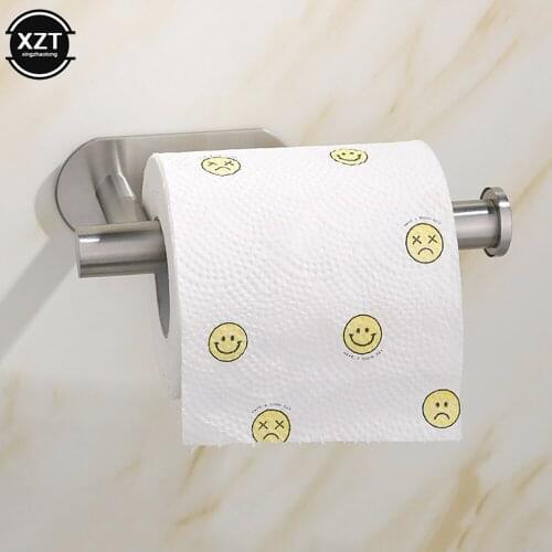 Stainless Toilet Paper Hook Holder Wall Mount Bathroom Roll Tissue Rack Lavatory Rust Proof Toilet Tissue Hanging Storage Hook