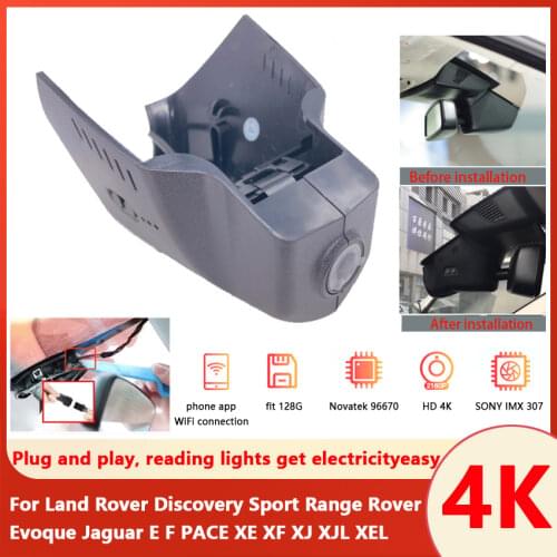Hidden Plug and play Car DVR Camera Dash Cam For Land Rover Discovery Sport Range Rover Evoque Jaguar E F PACE XE XF XJ XJL XEL