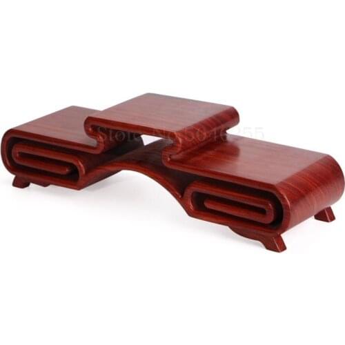 Red wood carving base teapot crafts ornaments teapot solid wood book incense burner bracket rectangle