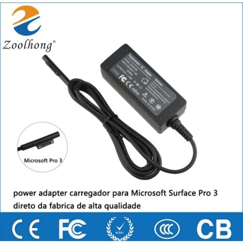 12V 2.58A 30W Power Charger Adapter For Microsoft Surface Pro 3 Charger Tablet AC Wall Charger Adapter Tablet Charger