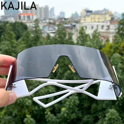 Rimless Rectangle Sunglasses Women 2021 Luxury Brand Vintage Windproof Sun Glasses For Women Ladies Sunglass Shades Gafas De Sol