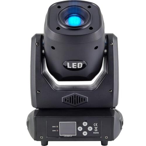 High Power 120W LED Spot Moving Head Light DMX 11/16 Channels Full Color Gobo Lights with 5 Face Roto Prism for DJ Disco Party