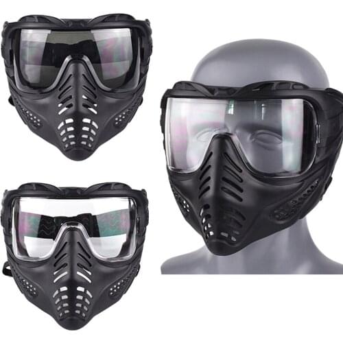 Outdoor Anti-fog Mask Shooting Protective Full Face Mask Airsoft Paintball Helmet Safety Goggle Combat War Games Accessories