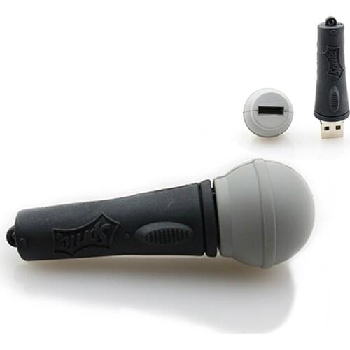 Classical Microphone USB flash drive 4GB 8GB 16GB 32GB 64gb Cute PenDriver U disk Memory Stick Flash Pen Driver gifts