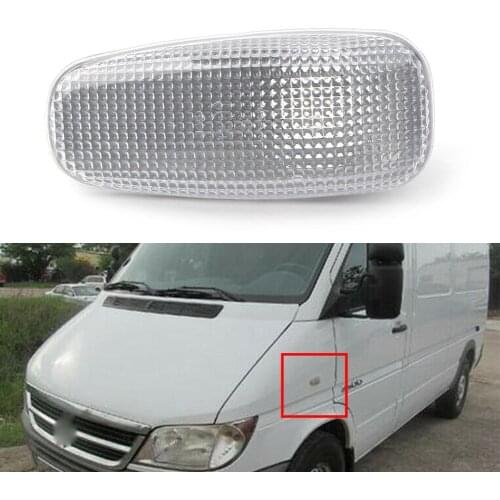 1Pcs Car Turn Signal Lamp Side Repeater Light Lens Shell Right/Left For 2003-2006 DODGE SPRINTER 2500 3500 5124431AB 5124431AA