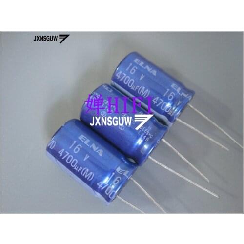 10PCS ELNA RE3 16V4700UF 16X25MM blue robe audio Aluminum electrolytic capacitors 4700uF/16V 85 degrees 4700UF 16V
