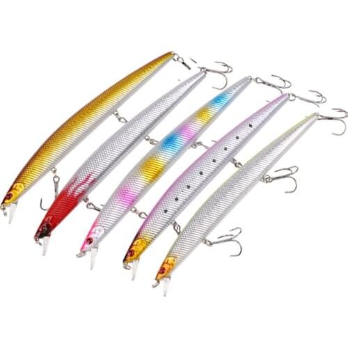 18.5cm Deep Saltwater Fishing Lures Bait 3D Eyes Minnow Crankbaits Lure Swimbait with 3 Treble Hooks
