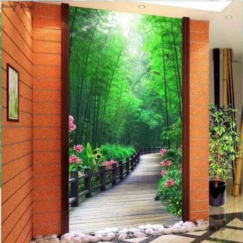 2019 Diamond Painting Embroidery Diamond Cross Stitch 5D Diy Bamboos Pattern Diamond Painting Bedroom Home Decor Wall Sticker