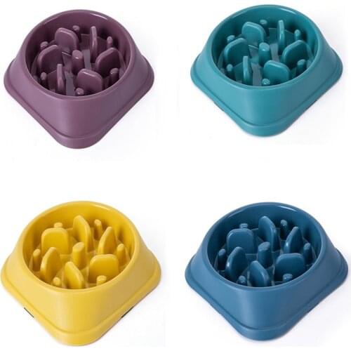 2021 Dog Slow Feeder Bowl Slow Feeder Bath Pet Supplies Pet Accessories Dogs Slow Feeder Bowl For Cat Pets Slow Feeder Dog Bowls