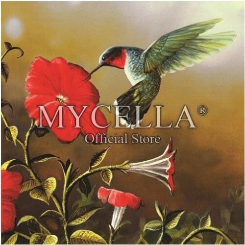 Hummingbird 5D Diy Diamond Painting Cross Stitch Diamond Embroidery Birds Flowers Summer Crafts Diamond Mosaic Kit Wall Stickers