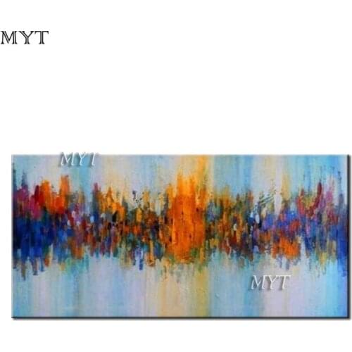 Free shipping, color knife painting, handmade, canvas wall art pictures for living room home decoration