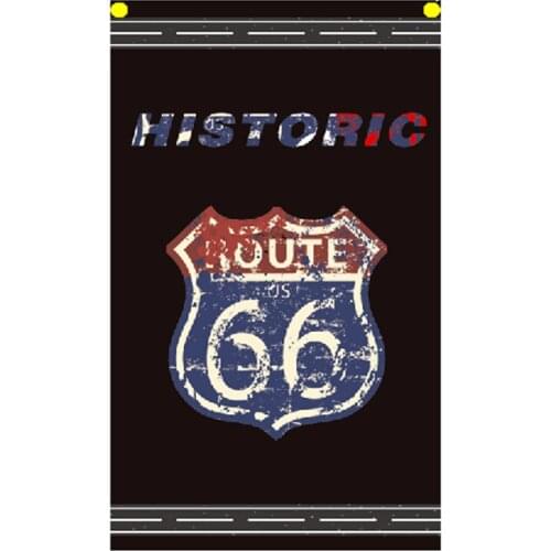 Route 66 flag Decoration banner90*150cm/ 3x5ft us flag for hanging