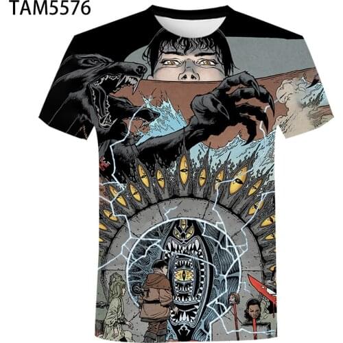 Lovecraft New Mens Womens Summer Short Sleeve T-Shirt Anime 3D StreetCool Fashion Children Hip Hop Top Wholesale Customizat