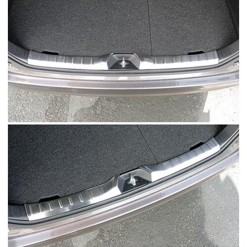 JY SUS304 Stainless Steel Rear Trunk Scuff Protector Plate Car Styling Cover Guard Accessories For TOYOTA NOAH/VOXY 80 2014-2017