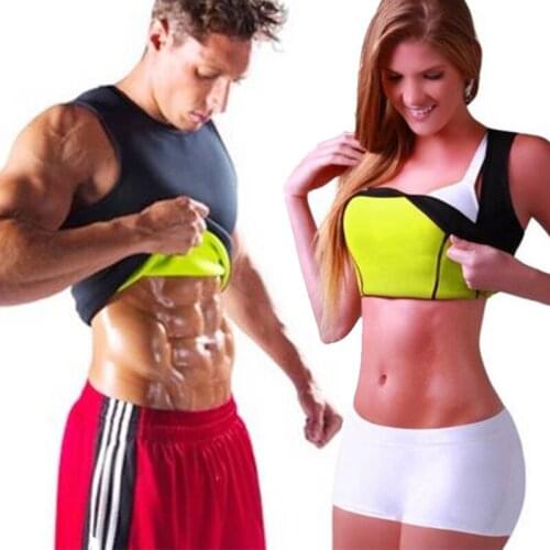 Hot Sweat Body Shaper Slimming Belt Belly Men Slim Vest Fat Burning Shaperwear Women Waist Trainer Neopreno Corset Tummy Control