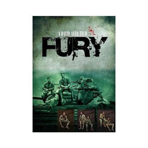 1/35 Scale Fury 5 figures Unpainted Resin FigureBuilding Kit
