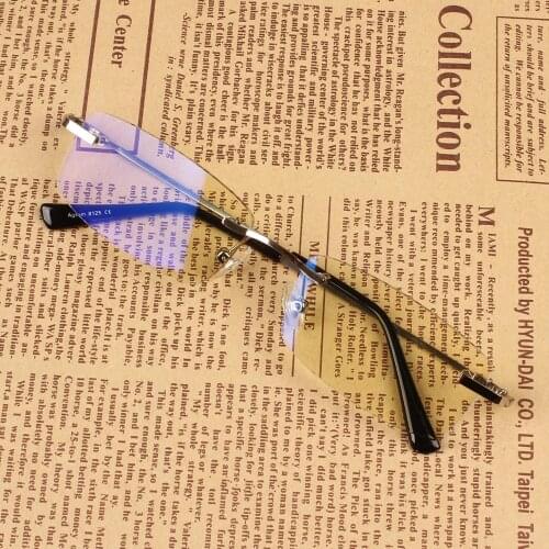Agstum Rimless Blue Light Blocking Computer Glasses Men Anti Blue Light Gaming Glasses