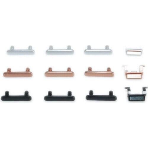 10Sets/lot Silver/Black/Noeo Black/Gold/Rose Gold Color Volume Key Switch Power Lock Side Button Set for Apple iPhone 8