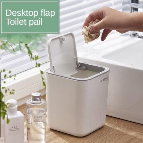 Desktop Mini Car Table Bin Trash Bucket Kitchen Can Office Kitchen Zero Waste Recycling Buckets Tools Storage Cubes for Garbage