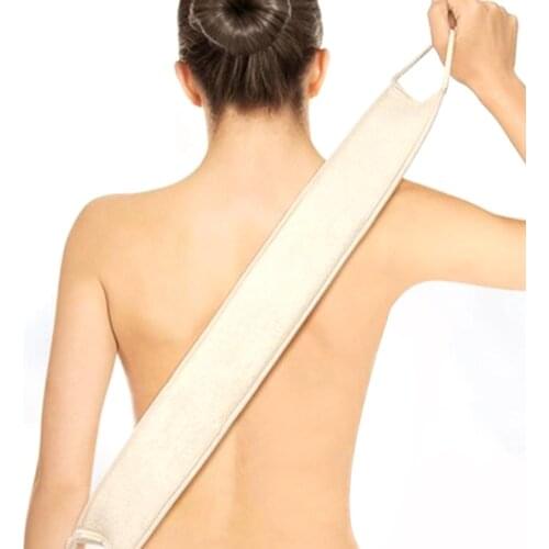 Natural Loofah Long Body Exfoliating Back Scrubber Shower Bath Tool Skin Care Bath Towels Body Massage Shower Brushes
