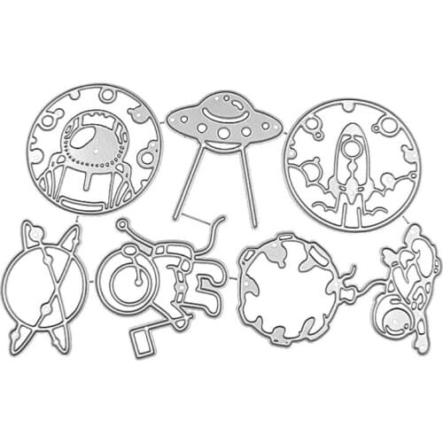 New Planet Metal Cutting Dies Stencil Scrapbooking DIY Album Stamp Paper Card Embossing Decor