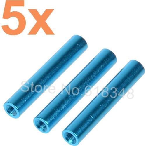 Wholesale 5Set/Lot HSP Upgrade Parts For 1:8 Nitro Power RC Truck Car Aluminum Wing Posts 860025 RC Car Blue CNC