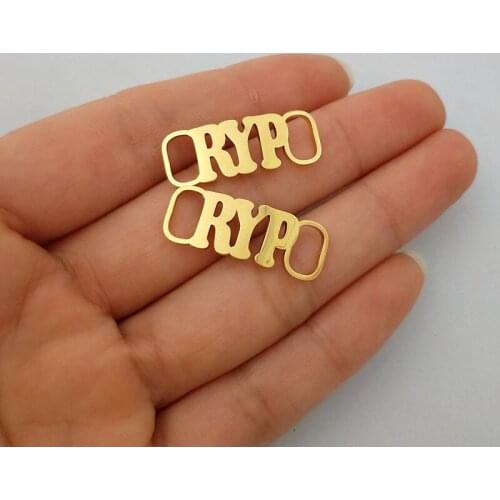 Custom Baby Name Shoe-buckle Personalized Name Buckie Stainless Steel Bijoux Femme Birthday Gift Gold Shoe Fastener Men Jewelry